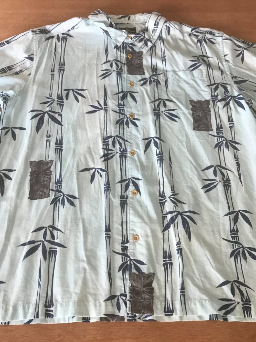 Quicksilver Waterman Collection Comfort Fit Shirt Men XXL Blue Floral Button Up